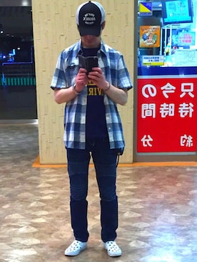 「AVIREX（アヴィレックス）のアイテム（腕時計）」を使った、Toshiさん（メンズ・176cm）の夏コーディネート