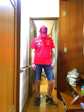 「AVIREX（アヴィレックス）のアイテム（腕時計）」を使った、Toshiさん（メンズ・176cm）の夏コーディネート