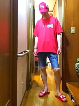 「AVIREX（アヴィレックス）のアイテム（腕時計）」を使った、Toshiさん（メンズ・176cm）の夏コーディネート