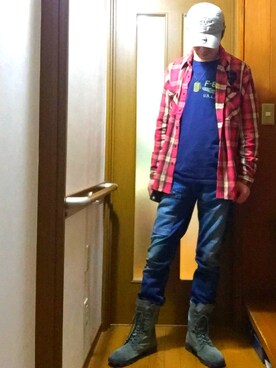 「AVIREX（アヴィレックス）のアイテム（腕時計）」を使った、Toshiさん（メンズ・176cm）の秋コーディネート