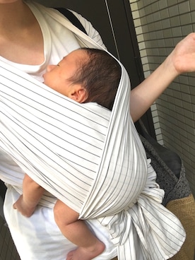 「中川政七商店（ナカガワマサシチショウテン）のアイテム（その他ベビー用品、ホワイト系）」を使った、hanaさん（レディース・157cm）の夏コーディネート
