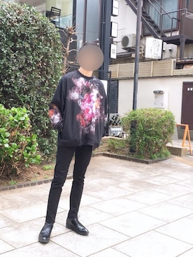 「LAD MUSICIAN（ラッドミュージシャン）のアイテム（スウェット）」を使った、梟師さん（メンズ・173cm）の春コーディネート