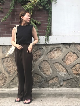 「Teva（テバ）の＜TEVA（テバ）＞∴VOYA INFINITY ボヤインフィニティ サンダル ◆（サンダル）」を使った、まんじゅんさん（レディース・163cm）の夏コーディネート