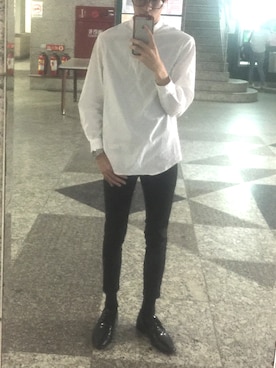 「TRAN泉（トラン）のアイテム」を使った、Ang Che Tsaiさん（メンズ・175cm）の秋コーディネート