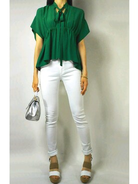 「rag & bone（ラグアンドボーン）のアイテム（パンツ）」を使った、Holyさん（レディース・170cm）の夏コーディネート