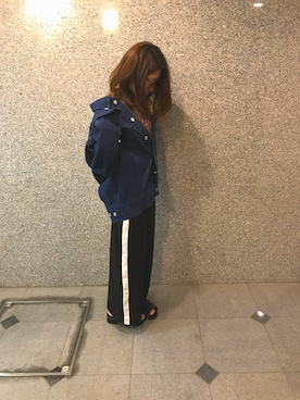 「Rodeo Crowns（ロデオクラウンズ）のアイテム（デニムジャケット）」を使った、nanaさん（レディース・160cm）の秋コーディネート