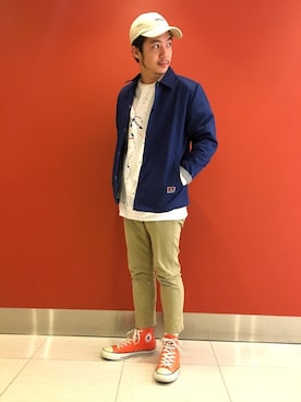 「BEN DAVIS（ベンデイビス）のアイテム（ジャケット/アウター）」を使った、JUNＥさん（メンズ・165cm）の冬コーディネート