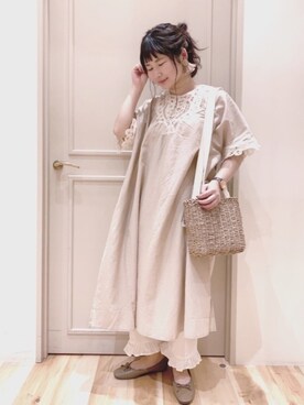 バテンレースワンピースを使った人気ファッションコーディネート Wear