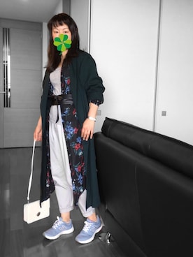 「サッシュベルト」｜「アイテム（その他アウター）」を使った、ꉂ☻ᵎあゆねぇ◡̈⃝✩‧₊ さん（レディース・162cm）の春コーディネート