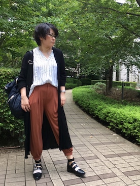 「アイテム（グラス/マグカップ/タンブラー）」を使った、ꉂ☻ᵎあゆねぇ◡̈⃝✩‧₊ さん（レディース・162cm）の秋コーディネート