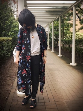 「JEANASIS（ジーナシス）のシャツワンピース/743980 （ワンピース）」を使った、ꉂ☻ᵎあゆねぇ◡̈⃝✩‧₊ さん（レディース・162cm）の夏コーディネート