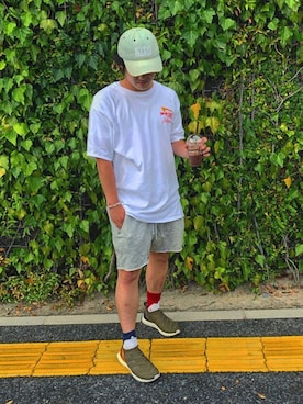 「KITH（キス）のアイテム（スニーカー）」を使った、@kentoさん（メンズ・168cm）の夏コーディネート