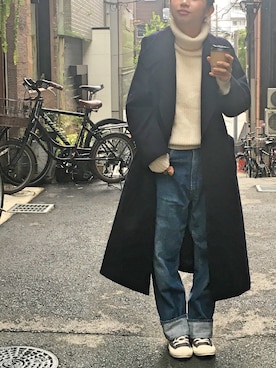 「Steven Alan（スティーブンアラン）のアイテム（その他アウター）」を使った、r y o **さん（レディース・153cm）の冬コーディネート