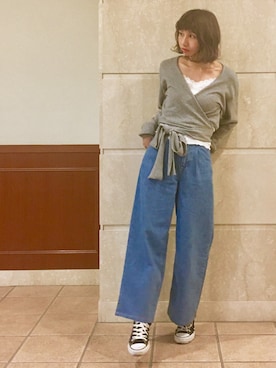 「SLOBE IENA（スローブイエナ）のアイテム（キャミソール）」を使った、r y o **さん（レディース・153cm）の春コーディネート