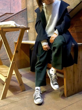 「Steven Alan（スティーブンアラン）のアイテム（その他アウター）」を使った、r y o **さん（レディース・153cm）の冬コーディネート