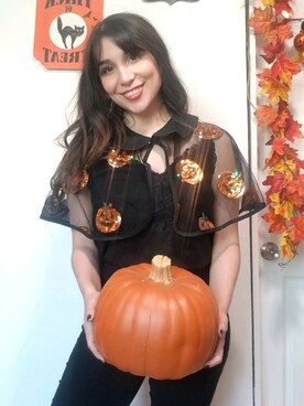 「halloween」｜「アイテム（ジャケット/アウター）」を使った、goodthingscomein3さん（レディース・152cm）の秋コーディネート