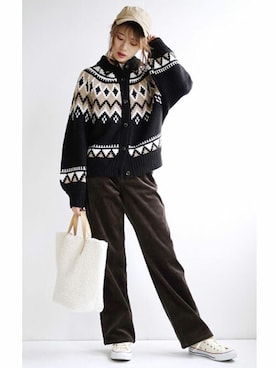 「キャップ女子」｜イーザッカマニアストアーズさん（レディース・159cm）の秋コーディネート