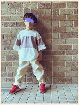 赤スニーカー のキッズ人気ファッションコーディネート 身長 111cm 1cm Wear