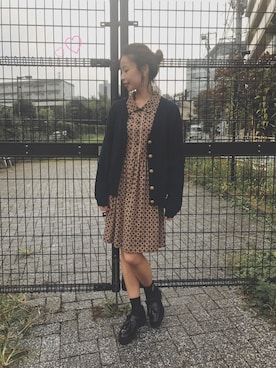 「wearhalloween2017」｜「アイテム（シャツワンピース）」を使った、_m_a_i_さん（レディース・157cm）の秋コーディネート