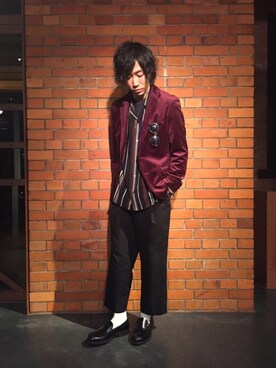 「tk.TAKEO KIKUCHI（ティーケータケオキクチ）のアイテム（その他アウター）」を使った、yasuさん（メンズ・168cm）の秋コーディネート
