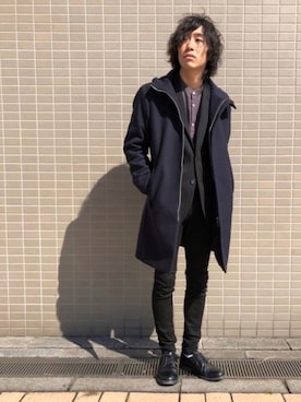 「tk.TAKEO KIKUCHI（ティーケータケオキクチ）のアイテム（その他アウター）」を使った、yasuさん（メンズ・168cm）の秋コーディネート
