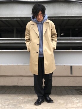 「tk.TAKEO KIKUCHI（ティーケータケオキクチ）のアイテム（その他アウター）」を使った、yasuさん（メンズ・168cm）の冬コーディネート