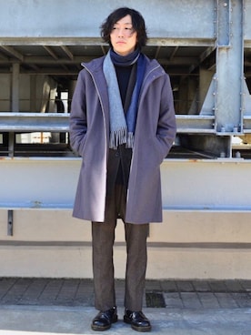 「tk.TAKEO KIKUCHI（ティーケータケオキクチ）のアイテム（その他アウター）」を使った、yasuさん（メンズ・168cm）の冬コーディネート