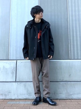 「tk.TAKEO KIKUCHI（ティーケータケオキクチ）のアイテム（ブルゾン）」を使った、yasuさん（メンズ・168cm）の春コーディネート