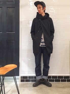 「rehacer（レアセル）のアイテム（帽子）」を使った、HARUKIさん（メンズ・171cm）の春コーディネート