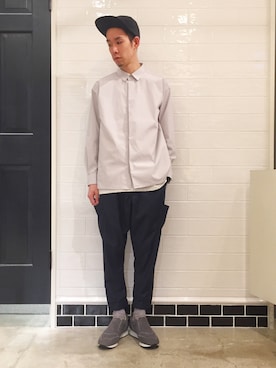 「rehacer（レアセル）のアイテム」を使った、HARUKIさん（メンズ・171cm）の春コーディネート
