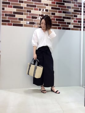 「レースタンクトップ」｜ga-riさん（レディース・158cm）の春コーディネート