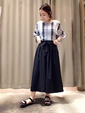 「スカンツ」｜ga-riさん（レディース・158cm）の夏コーディネート