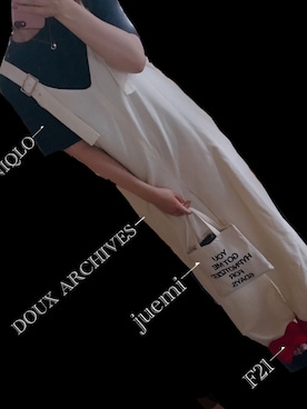 「Doux archives（ドゥアルシーヴ）のアイテム（サロペット/オーバーオール）」を使った、To Aさん（レディース・155cm）の夏コーディネート