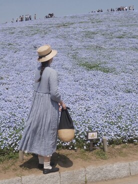 「BERRETTA（ベルレッタ）のアイテム」を使った、emiさん（レディース・167cm）の春コーディネート