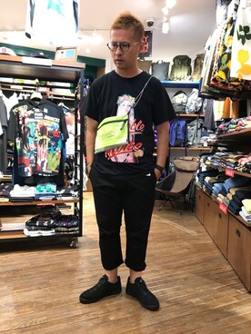 「and wander」｜やなちゃんさん（メンズ・164cm）の夏コーディネート