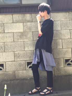 「UNIQLO（ユニクロ）のWOMEN ウルトラストレッチジーンズ（デニムパンツ）」を使った、ゆききさん（メンズ・170cm）の春コーディネート