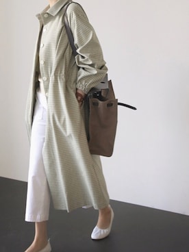 「アイテム（その他アウター、その他）」を使った、LITTLEBLACKさん（レディース・162cm）の春コーディネート