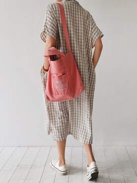 「MAISON DE REEFUR（メゾンドリーファー）のアイテム」を使った、LITTLEBLACKさん（レディース・162cm）の夏コーディネート