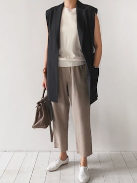 「HERMES（エルメス）のアイテム（バッグ）」を使った、LITTLEBLACKさん（レディース・162cm）の夏コーディネート