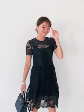 「HERMES（エルメス）のアイテム（バッグ）」を使った、LITTLEBLACKさん（レディース・162cm）の夏コーディネート