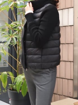 「vest」｜LITTLEBLACKさん（レディース・162cm）の秋コーディネート