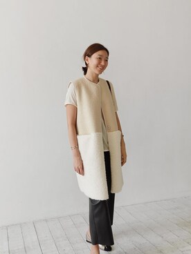 「vest」｜LITTLEBLACKさん（レディース・162cm）の秋コーディネート