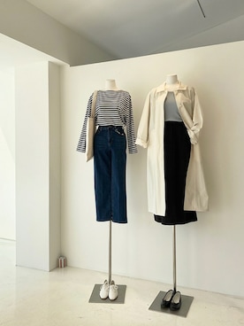 「韓国スタイル」｜LITTLEBLACKさん（レディース・162cm）の春コーディネート