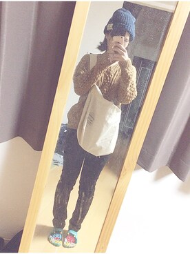 「SM2（エスエムツー）のアイテム（トップス）」を使った、わかちさん（レディース・159cm・10代）の秋コーディネート