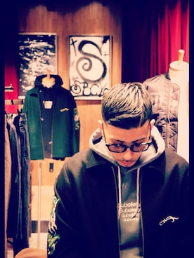 「Subciety（サブサエティ）のアイテム（その他アウター）」を使った、Felipe Fumio Kikutaさん（メンズ・175cm）の冬コーディネート