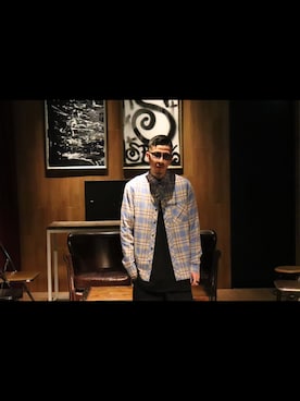 「Subciety（サブサエティ）のアイテム」を使った、Felipe Fumio Kikutaさん（メンズ・175cm）の冬コーディネート