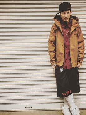 「Subciety（サブサエティ）のアイテム（ブルゾン）」を使った、Felipe Fumio Kikutaさん（メンズ・175cm）の春コーディネート