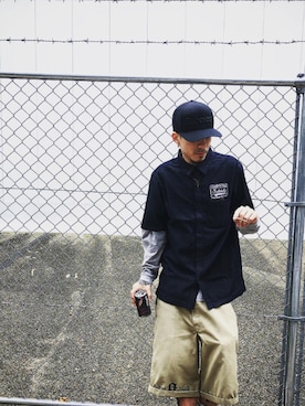 「Subciety（サブサエティ）のアイテム」を使った、Felipe Fumio Kikutaさん（メンズ・175cm）の春コーディネート