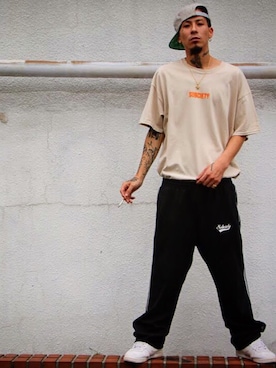 「SBCY Sport（エスビーシーワイスポーツ）のアイテム」を使った、Felipe Fumio Kikutaさん（メンズ・175cm）の夏コーディネート