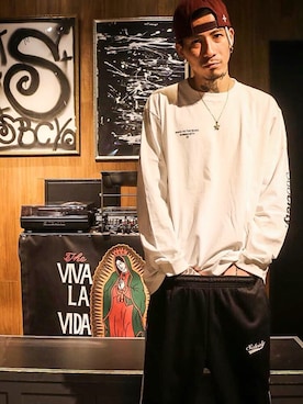 「SBCY Sport（エスビーシーワイスポーツ）のアイテム」を使った、Felipe Fumio Kikutaさん（メンズ・175cm）の冬コーディネート